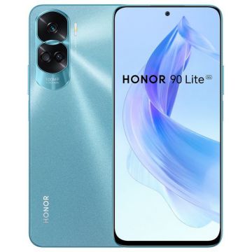 Smartphone Honor 90 Lite, 256GB, 8GB RAM, Dual SIM, 5G, 4-Camere, Cyan Lake