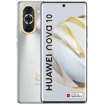 Smartphone Huawei Nova 10, 128GB, 8GB RAM, Dual SIM, 4G, 4-Camere, Starry Silver