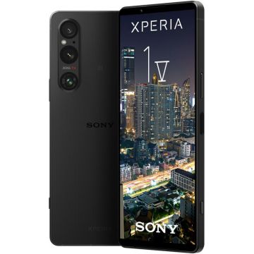 Smartphone Sony Xperia 1 V, 256GB, 12GB RAM, Dual SIM, 5G, 4-Camere, Black