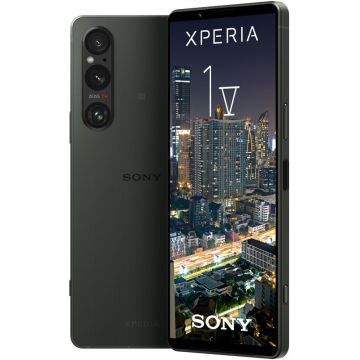 Smartphone Sony Xperia 1 V, 256GB, 12GB RAM, Dual SIM, 5G, 4-Camere, Khaki Green