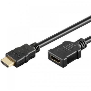 TECHLY Cablu Techly 306134, HDMI Male - HDMI Female, 3m, Black
