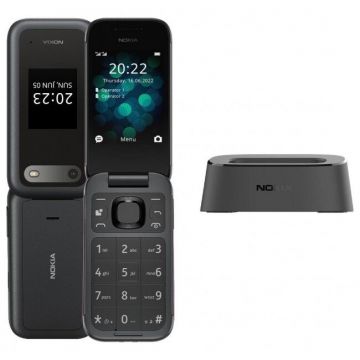 Telefon 2660 Flip 4G  Dual Sim  + Docking Station   Negru