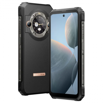 Telefon mobil Blackview BL9000 Black, 5G, Dual Display, 6.78 2.4K FHD+ 120Hz, 24GB RAM(12GB+12GB), 512GB ROM, Android 13, 50MP, NFC, 8800mAh, 120W, WiFi 6, ArcSoft 8.0, Dual SIM