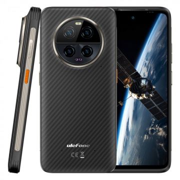 Telefon mobil Ulefone Armor 23 Ultra 5G Negru, Comunicare satelit, 6.78 LCD FHD+ 120Hz, 24GB RAM (12GB+12GB extensibil), 512GB ROM, Android 13, MediaTek MT6891, 64MP Night Vision, 5280mAh, 120W, Dual