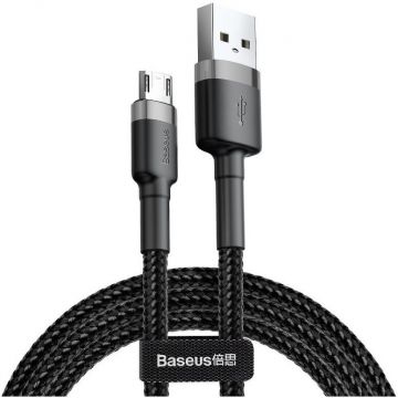 BASEUS Baseus Cafule Micro USB cable 2.4A 0,5m (gray + black)