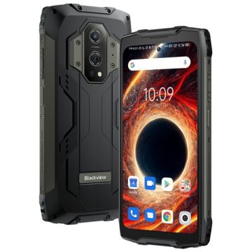Blackview Telefon mobil Blackview BV9300, Laser, 4G, 6.7 FHD+ 120Hz, 12GB+ 9GB RAM, 256GB+1TB ROM, Android 12, NFC, 15080mAh, Dual SIM, Negru