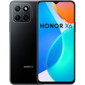 Honor Telefon mobil Honor X6, Smart, SIM dual, 4 GB RAM, 64 GB, LTE, Negru