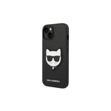 Husa Karl Lagerfeld iPhone 14 Pro Choupette Patch Neagra