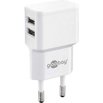 Incarcator dual USB charger 2.4 A (white)