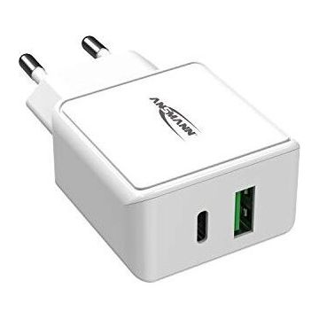 Incarcator Home Charger HC218PD, charger (white, Power Delivery & Quick Charge)