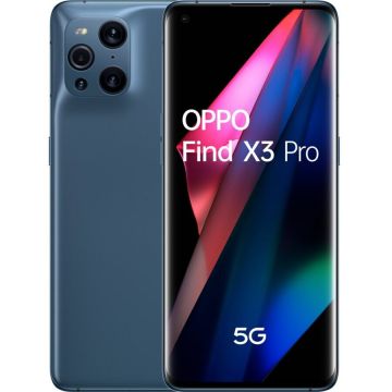 OPPO Telefon mobil Oppo Find X3 Pro, Dual SIM, 256GB, 12GB RAM, 5G, Albastru