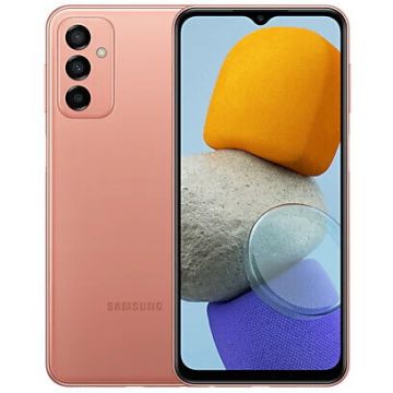 Samsung Telefon Mobil Samsung Galaxy M23, Procesor Qualcomm SM7225 Snapdragon 750G 5G Octa-Core, TFT LCD 6.6, 4GB RAM, 128GB Flash, Camera Tripla 50 + 8 + 2 MP, Wi-Fi, 5G, Dual SIM, Android, Portocaliu