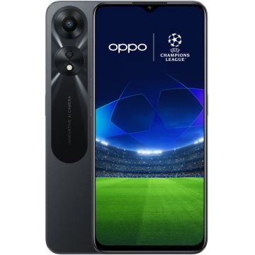 Smartphone Oppo A78, 128GB, 8GB RAM, Dual SIM, 5G, Tri-Camera, Glowing Black + bratara Fitness OPPO Band, Black