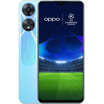 Smartphone Oppo A78, 128GB, 8GB RAM, Dual SIM, 5G, Tri-Camera, Glowing Blue + bratara Fitness OPPO Band, Black