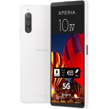 Sony Telefon mobil Sony Xperia 10 IV, Dual SIM, 6GB RAM, 128GB, 5G, White