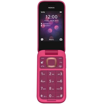 Telefon Mobil 2660 Flip Dual SIM 4G Pop Roz