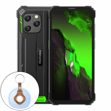 Telefon mobil Blackview BV8900 Pro Verde, 4G, 6.5   FHD 2.4K, 64MP, 16GB RAM (8GB + 8GB extensibili), 256GB ROM, Android 13, Helio P90, Localizare UWB, 10000mAh, NFC, Dual SIM