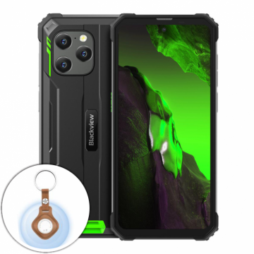 Telefon mobil Blackview BV8900 Pro Verde, 4G, 6.5 FHD 2.4K, 64MP, 16GB RAM (8GB + 8GB), 256GB ROM, Android 13, Helio P90, Localizare UWB, 10000mAh, NFC, Dual SIM