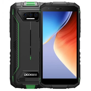 Telefon mobil Doogee S41 Max Verde, 4G, IPS 5.5  , 16GB RAM (6GB + 10GB extensibili), 256GB ROM, 13MP+8MP, Android 13, T606 Octa Core, GPS, NFC,  6300mAh, Dual SIM