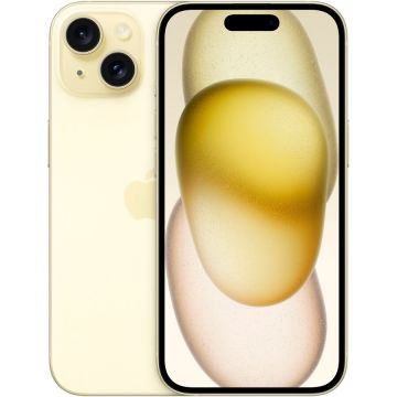 Telefon mobil iPhone 15 - 6.1 - 256GB, Mobile Phone (Yellow, iOS)