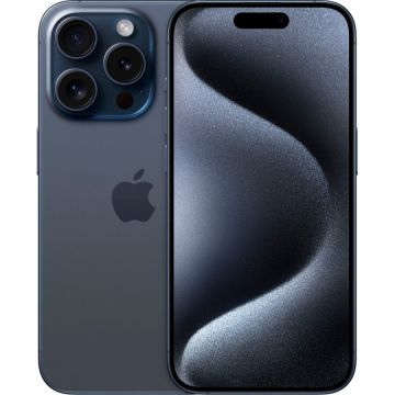 Telefon mobil iPhone 15 Pro - 6.7 - 512GB, Mobile Phone (Titanium Blue, iOS)