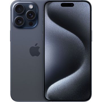 Telefon mobil iPhone 15 Pro Max - 6.7 - 512GB, Mobile Phone (Titanium Blue, iOS, NON DEP)