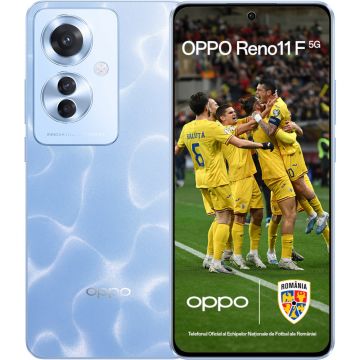 Telefon mobil OPPO Reno11 F 5G, 256GB, 8GB RAM, Dual SIM, Ocean Blue