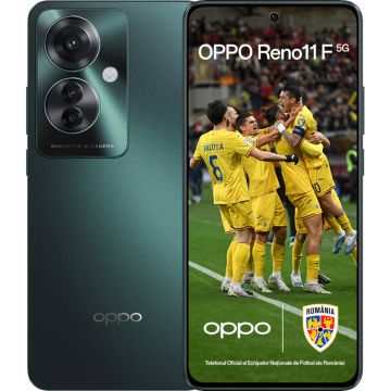Telefon mobil OPPO Reno11 F 5G, 256GB, 8GB RAM, Dual SIM, Palm Green