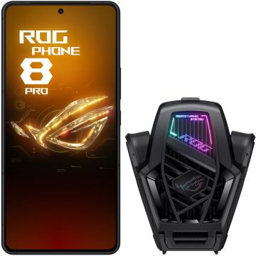 Telefon Mobil ROG Phone 8 Pro Edition Dual Sim 24/1T 5G Cooler Inclus Negru