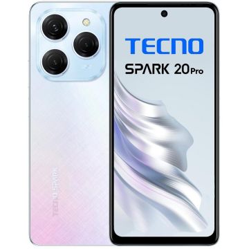 Telefon mobil Tecno Spark 20 Pro 256GB 8GB RAM Dual Sim 4G Frosty Ivory