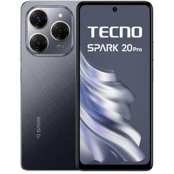 Telefon mobil Tecno Spark 20 Pro 256GB 8GB RAM Dual Sim 4G Moonlit Black