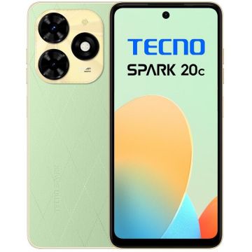 Telefon mobil Tecno Spark 20C 128GB 4GB RAM Dual Sim 4G Magic Skin Green