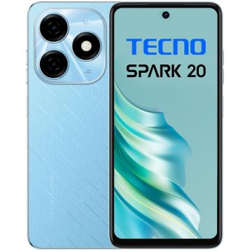 Telefon mobil Tecno Spark 20C 256GB 8GB RAM Dual Sim 4G Magic Skin Blue