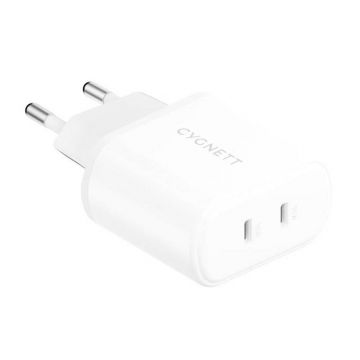 Wall Charger Cygnett 2x Usb-c 35w (white)