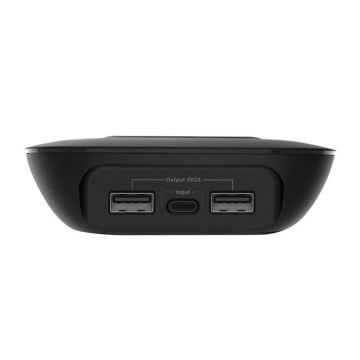 Încărcător wireless 2xusb-a Budi, cablu USB-c 15w + 1,2 m