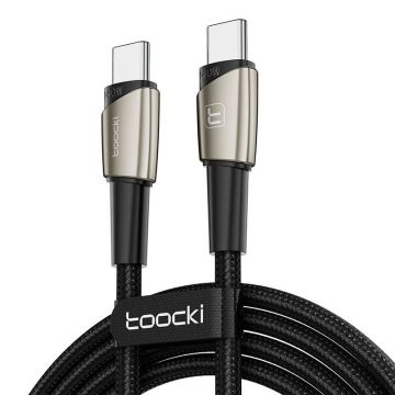 Cablu de încărcare Toocki C-c, 140 W (nichel perlat)