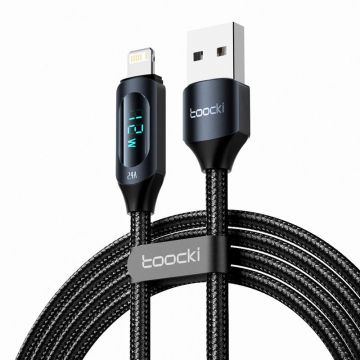 Cablu de încărcare Toocki USB A-l, 1m, 12w