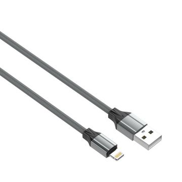 Cablu Lightning - Usb, 2m, de culoare gri