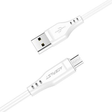 Cablu micro USB la USB-a, Acefast C3-09 1,2 m, 60 W (alb)