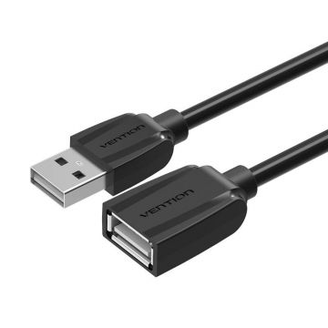 Cablu Prelungitor Usb 2.0 Vention Vas-a44-b100 1m Negru