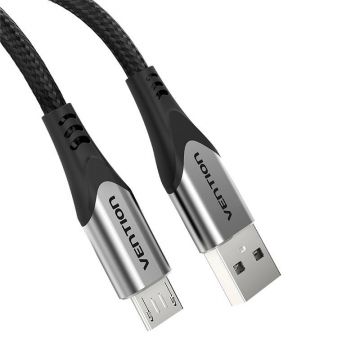 Cablu Usb 2.0 A La Micro Usb Vention Coahd 3a 0,5m Gri