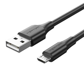 Cablu USB 2.0 A la Micro Usb Vention Ctibc 2a 0.25m Negru