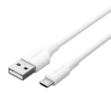 Cablu USB 2.0 la Micro Usb Vention Ctiwf 2a 1m (alb)
