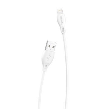 Cablu USB la Lightning Dudao L4l 2.4a 2m (alb)