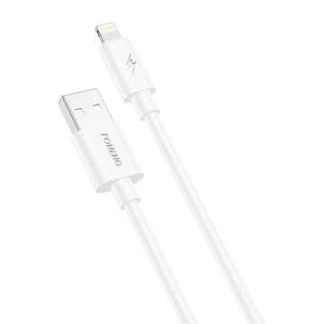Cablu USB la Lightning Foneng X67, 5a, 1m (alb)