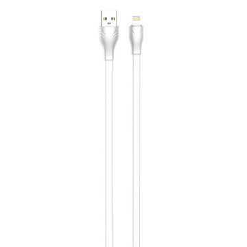 Cablu USB la Lightning Ldnio Ls550, 2.4a, 0.2m (alb)