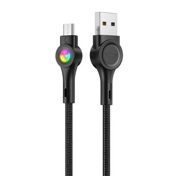 Cablu USB la Micro Usb Vipfan Colorful X08, 3a, 1,2 m (negru)