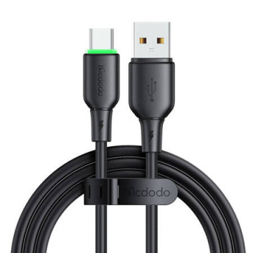 Cablu USB la USB-c Mcdodo Ca-4751 cu lumină LED 1,2 m (negru)