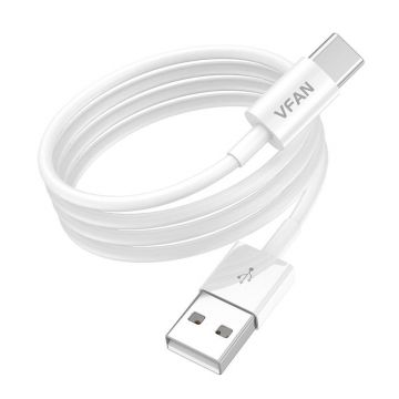 Cablu USB la USB-c Vipfan X03, 3a, 1m (alb)