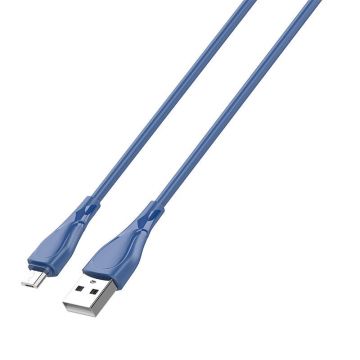Cablu Usb - Micro Usb 2m, cablu 30w (albastru)